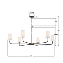 Load image into Gallery viewer, Niles 6 Light Chandelier