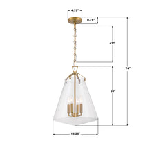 Load image into Gallery viewer, Voss 4 Light Pendant