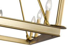 Load image into Gallery viewer, Barclay Old Brass Chandelier 34”