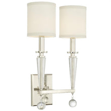 Load image into Gallery viewer, Paxton 2 light Nickle Sconce