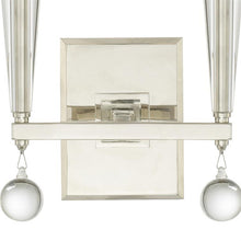 Load image into Gallery viewer, Paxton 2 light Nickle Sconce