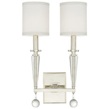 Load image into Gallery viewer, Paxton 2 light Nickle Sconce