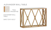 Load image into Gallery viewer, Alexander Wall Table

