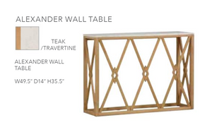 Alexander Wall Table