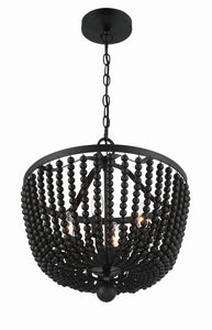 Rylee 4 Light Matte Black Chandelier