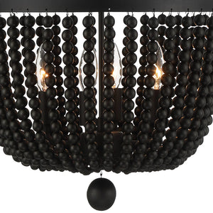 Rylee 4 Light Matte Black Chandelier