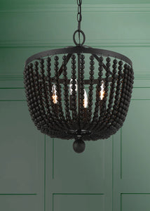 Rylee 4 Light Matte Black Chandelier