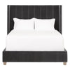 Chandler Queen Bed Dark Dove Velvet