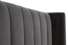 Load image into Gallery viewer, Chandler Queen Bed Dark Dove Velvet
