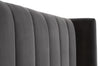 Chandler Queen Bed Dark Dove Velvet