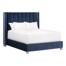 Load image into Gallery viewer, Chandler Queen Bed Denim Velvet
