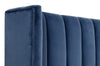 Chandler Queen Bed Denim Velvet