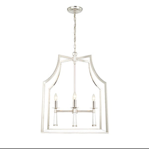 BAXTER 4 LT POLISHED NICKEL LANTERN