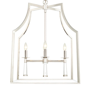 BAXTER 4 LT POLISHED NICKEL LANTERN