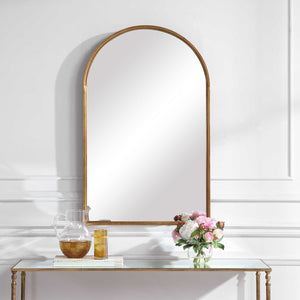 Arched Gold Mirror