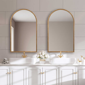 Arched Gold Mirror