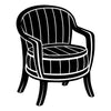 WOOD CHAIR SEAT CUSHION UPHOLSTERY & FRAME PAINTING LABOR