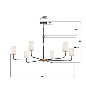 Niles 6 Light Chandelier