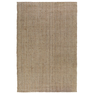 Panama Stripe Nat/Ivory Jute Rug 5x8