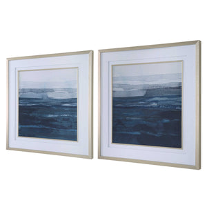 Rising Blue Framed Prints