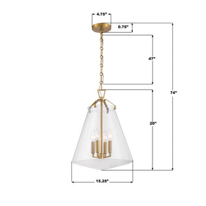 Voss 4 Light Pendant