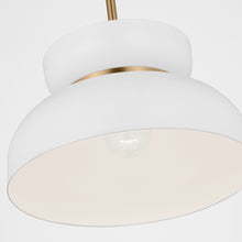 Load image into Gallery viewer, Pemberton Medium Pendant - White
