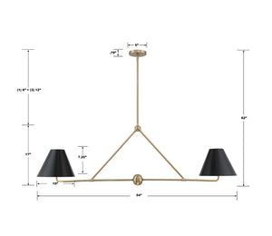 Xavier 4 Light Linear Chandelier