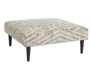 Healy Grey Square Ottoman