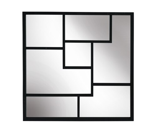 Metal Frame Wall Mirror, Black