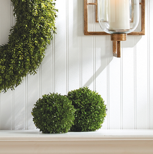 Faux Boxwood Orb 6.5"