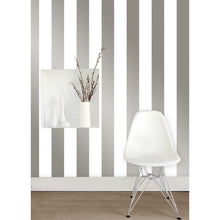 Load image into Gallery viewer, Silver Mini Stripes Tempaper
